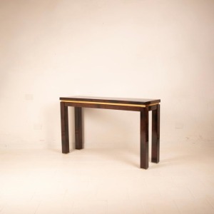 Parchment console table by Aldo Tura 1960