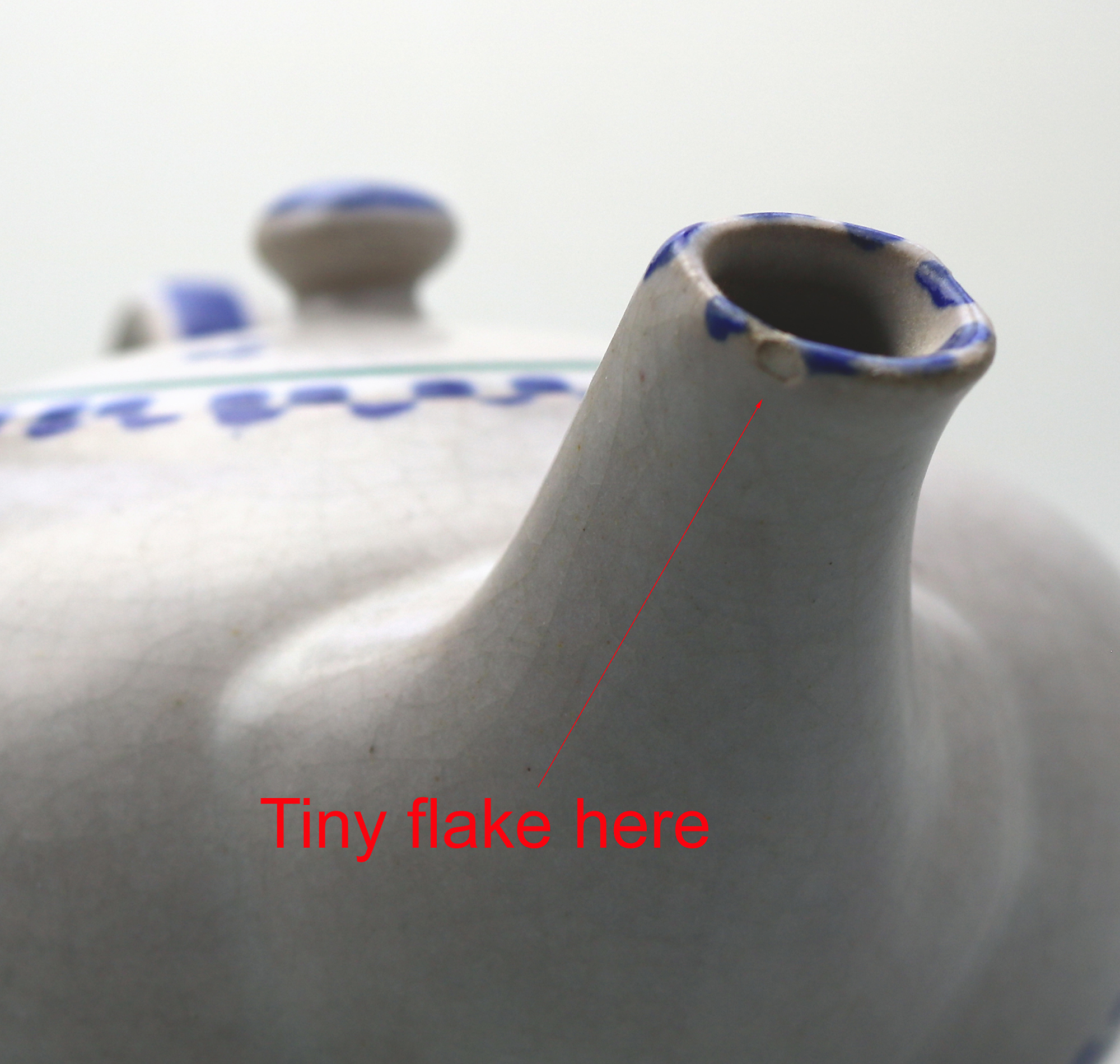 A scarce Art Deco Carter Stabler Adams Poole Pottery hand-painted Teapot C.1920