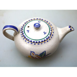 A scarce Art Deco Carter Stabler Adams Poole Pottery hand-painted Teapot C.1920