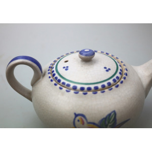 A scarce Art Deco Carter Stabler Adams Poole Pottery hand-painted Teapot C.1920