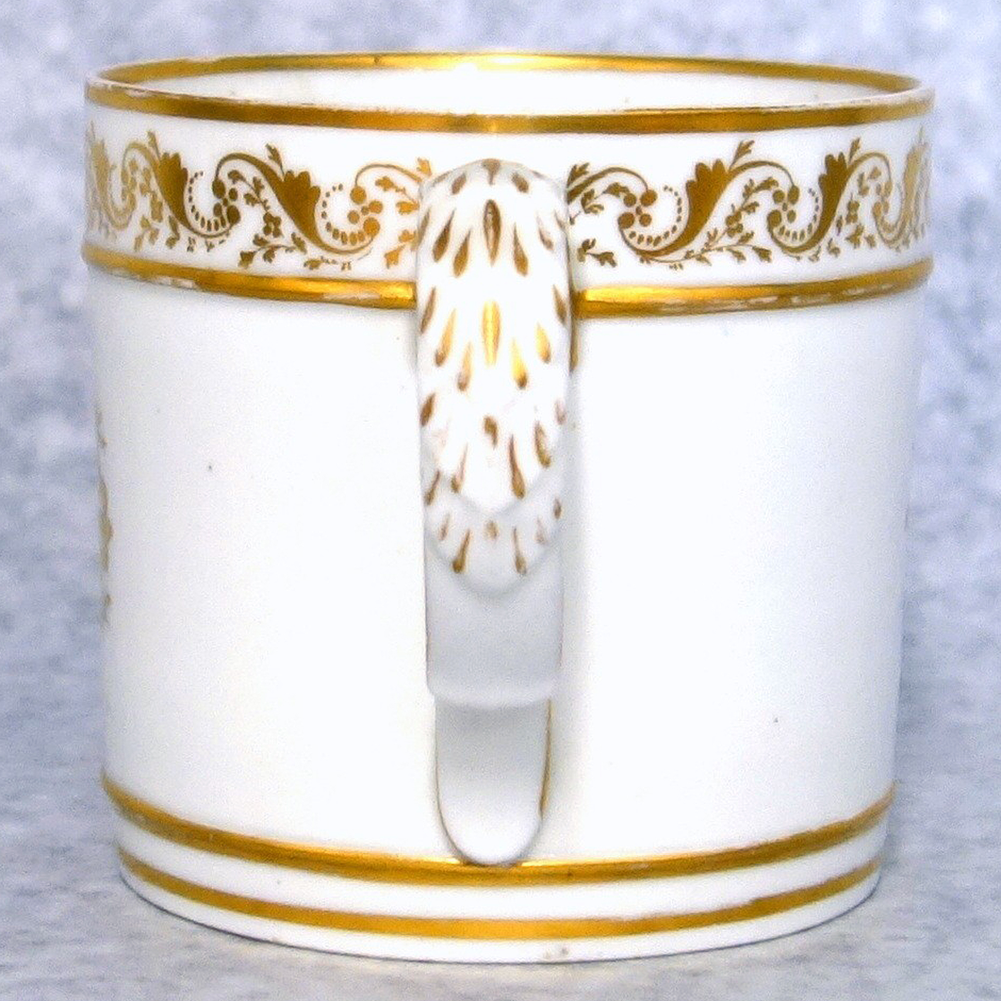 Antique Regency Derby porcelain hand painted & gilded Porter Mug C.early 19thC