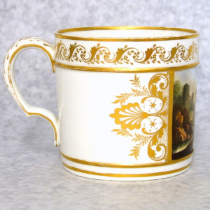 Antique Regency Derby porcelain hand painted & gilded Porter Mug C.early 19thC