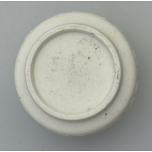 An extremely rare & fine antique Chinese Qing biscuit porcelain Brush Washer Ex. Wikramaratna Collection C.19th