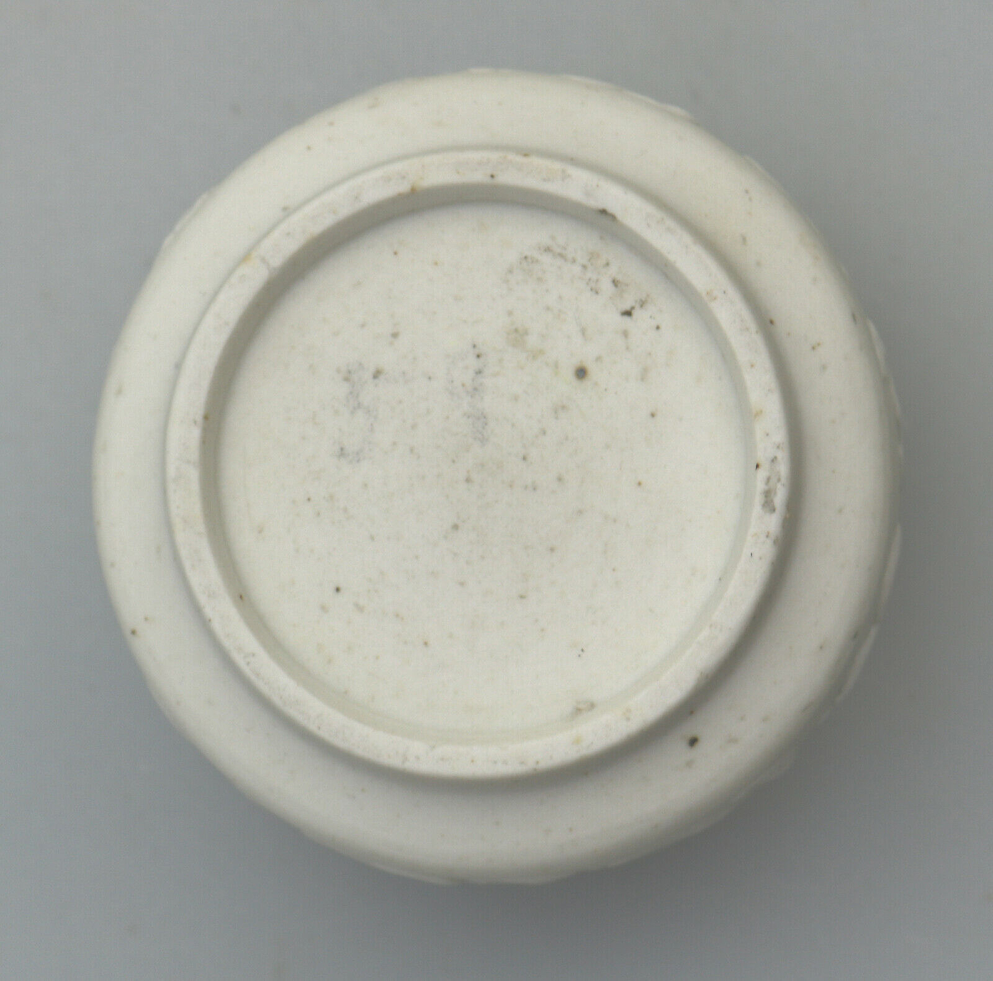 An extremely rare & fine antique Chinese Qing biscuit porcelain Brush Washer Ex. Wikramaratna Collection C.19th