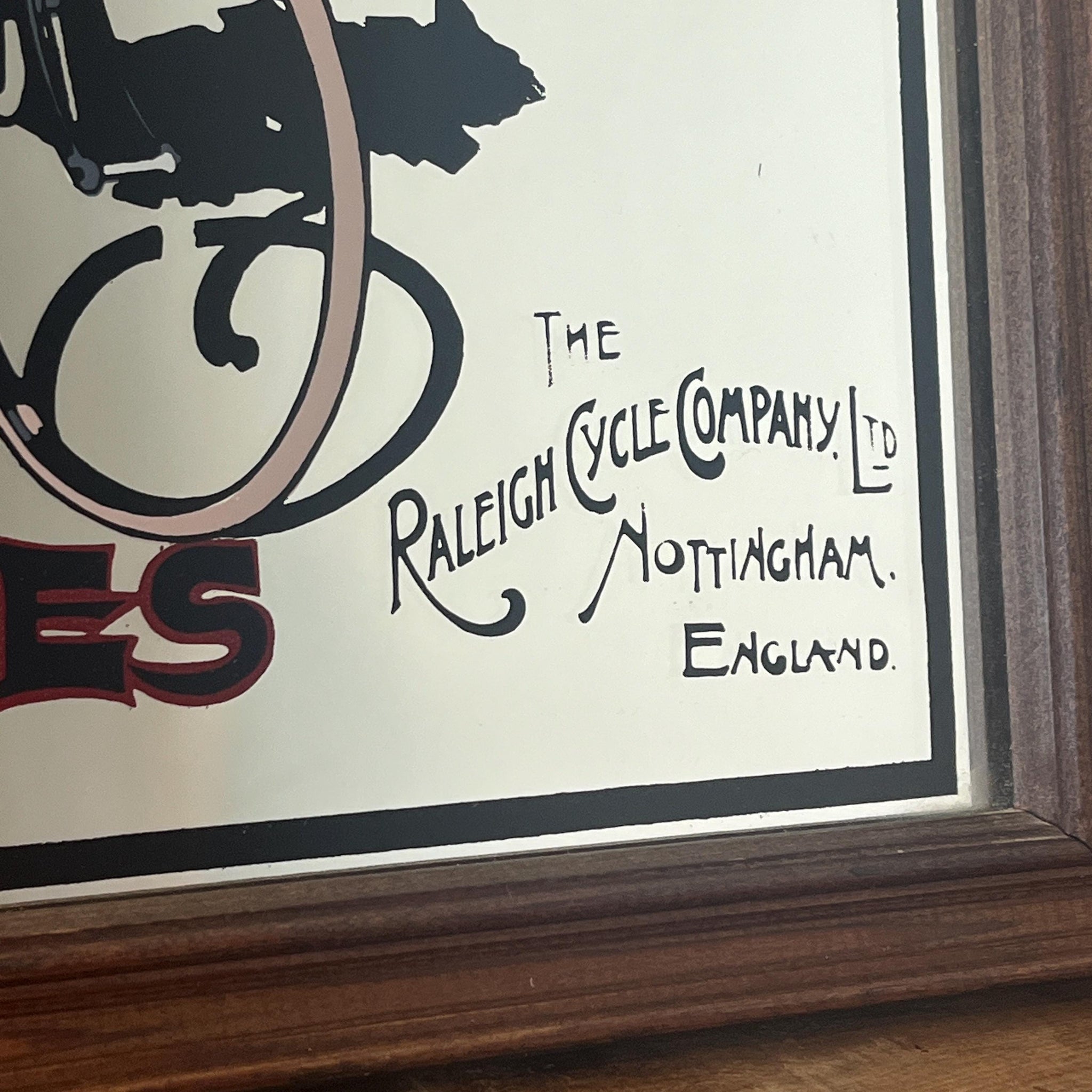 Raleigh Cycles Advertising Mirror By Tom Browne