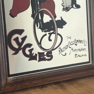 Raleigh Cycles Advertising Mirror By Tom Browne
