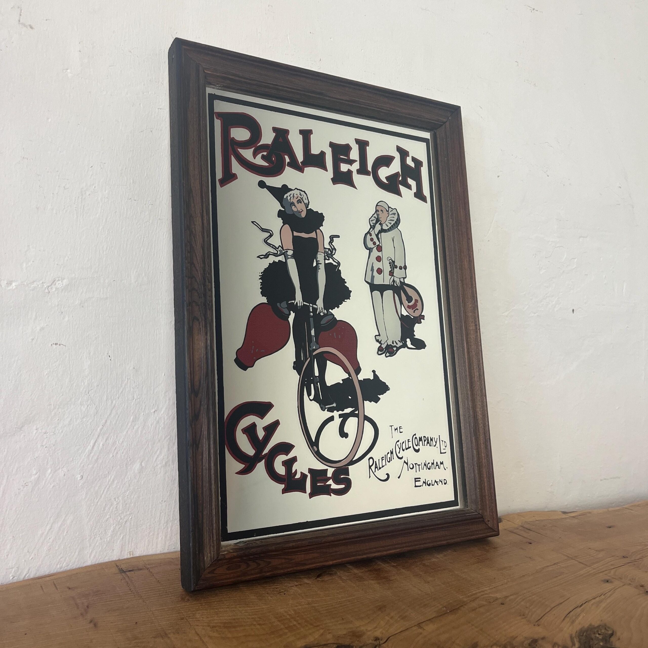 Raleigh Cycles Advertising Mirror By Tom Browne