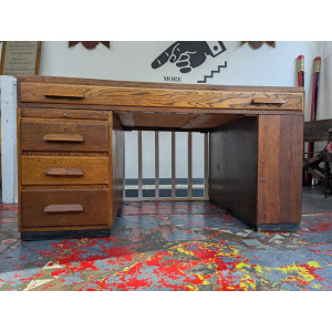 Rare 1930s Oak Architects/Artists Plan Desk or Chest. Antique/Vintage/Heals