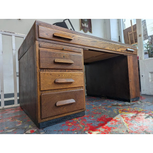 Rare 1930s Oak Architects/Artists Plan Desk or Chest. Antique/Vintage/Heals