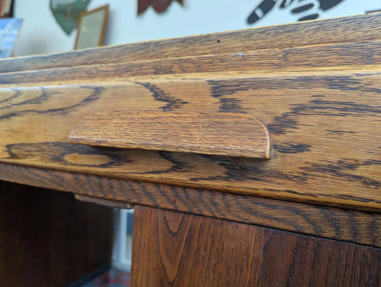 Rare 1930s Oak Architects/Artists Plan Desk or Chest. Antique/Vintage/Heals