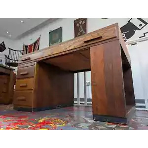 Rare 1930s Oak Architects/Artists Plan Desk or Chest. Antique/Vintage/Heals