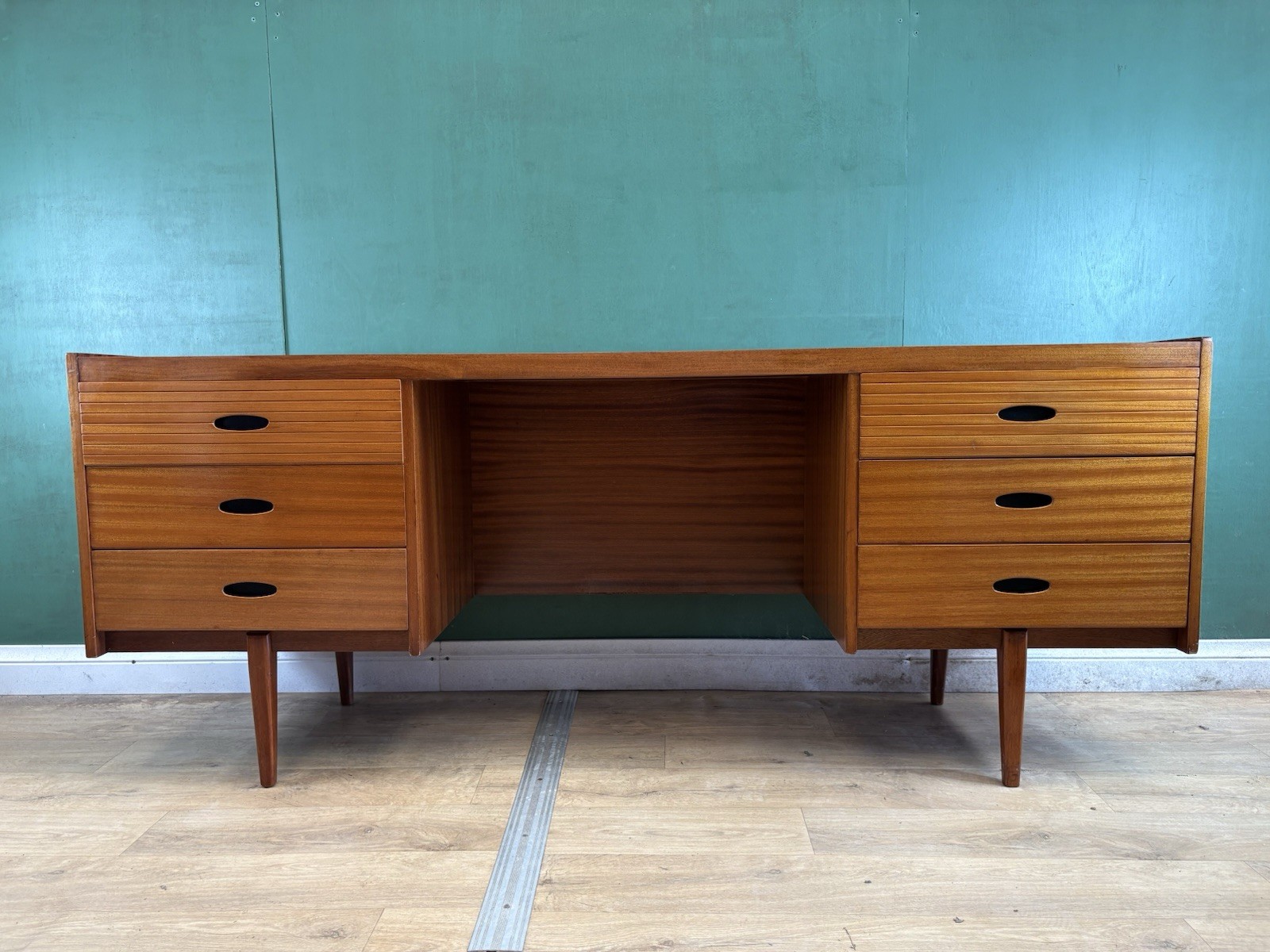 Retro Vintage Mid Century Teak Desk/Dressing Table By Austin Suite-Courier
