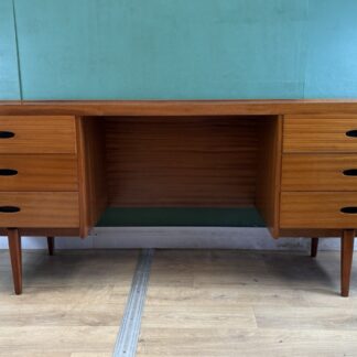 Retro Vintage Mid Century Teak Desk/Dressing Table By Austin Suite-Courier