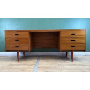 Retro Vintage Mid Century Teak Desk/Dressing Table By Austin Suite-Courier