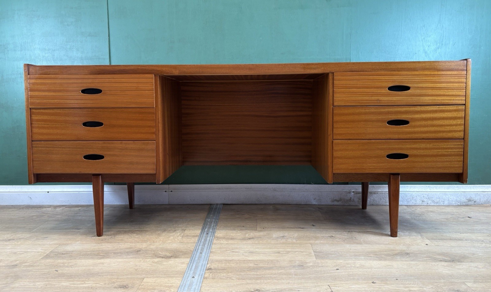 Retro Vintage Mid Century Teak Desk/Dressing Table By Austin Suite-Courier