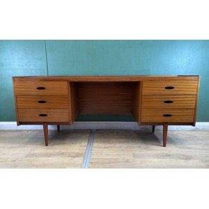 Retro Vintage Mid Century Teak Desk/Dressing Table By Austin Suite-Courier