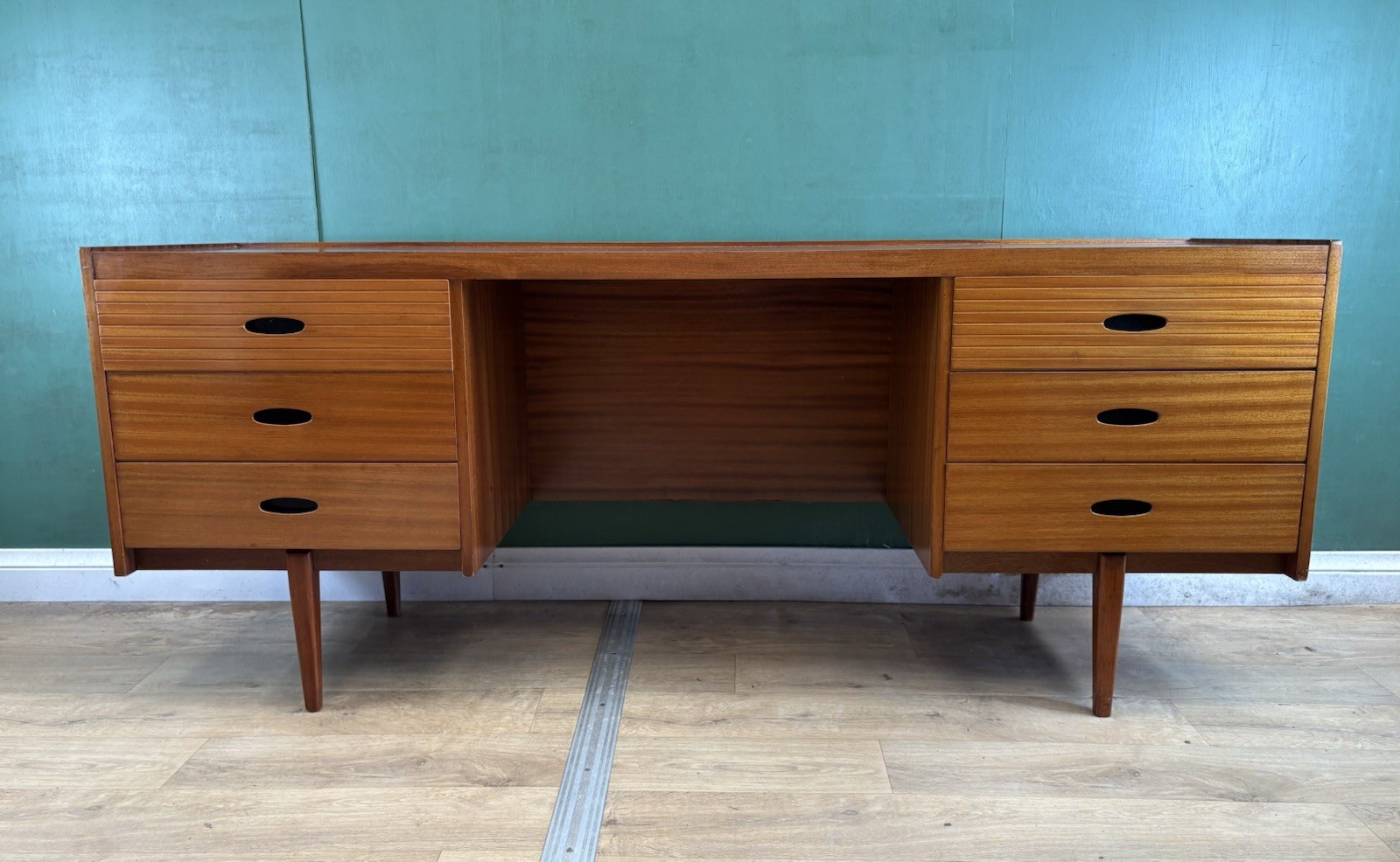 Retro Vintage Mid Century Teak Desk/Dressing Table By Austin Suite-Courier