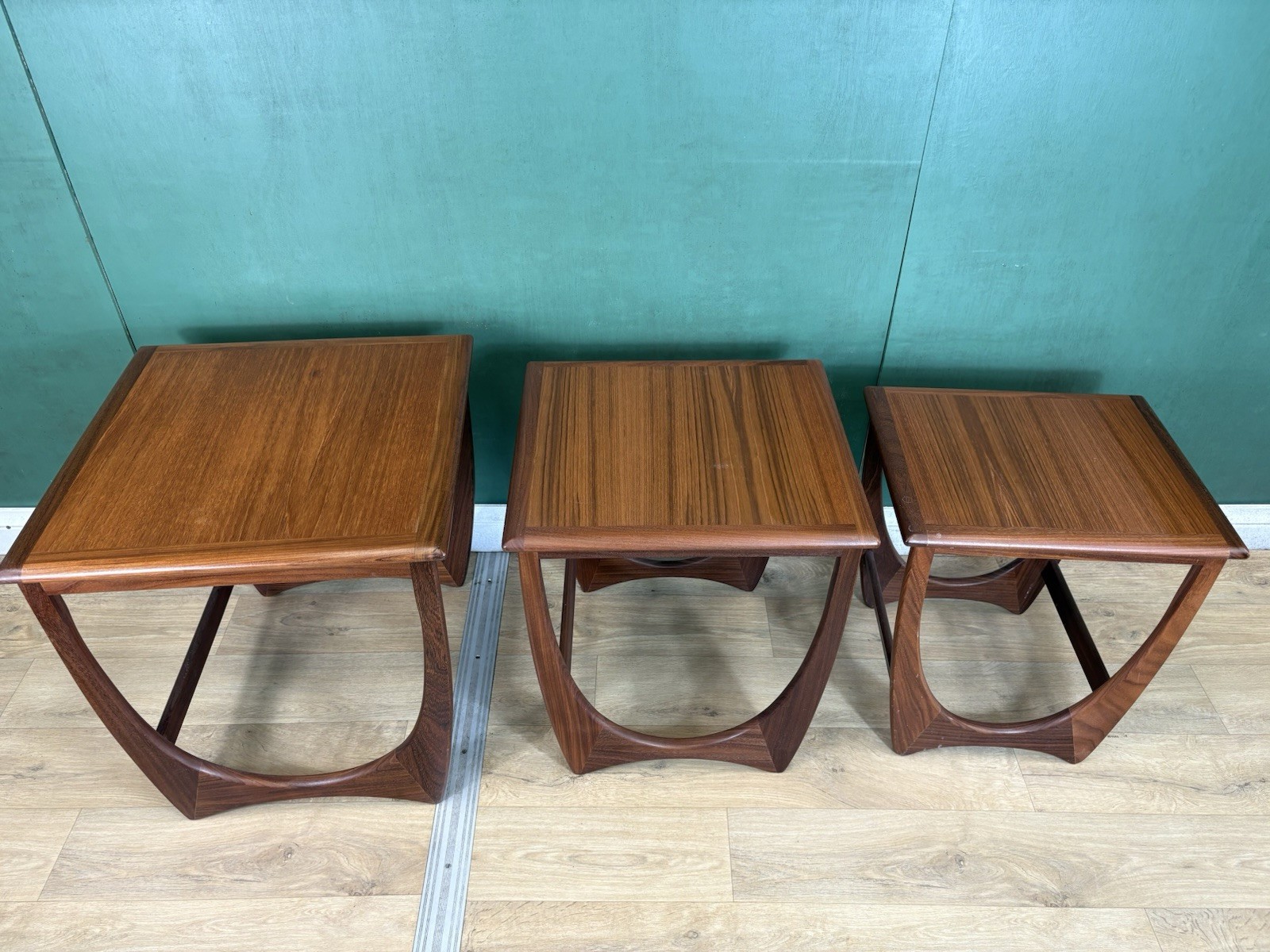 Retro Vintage Mid Century Teak G Plan Astro Nest Of Tables