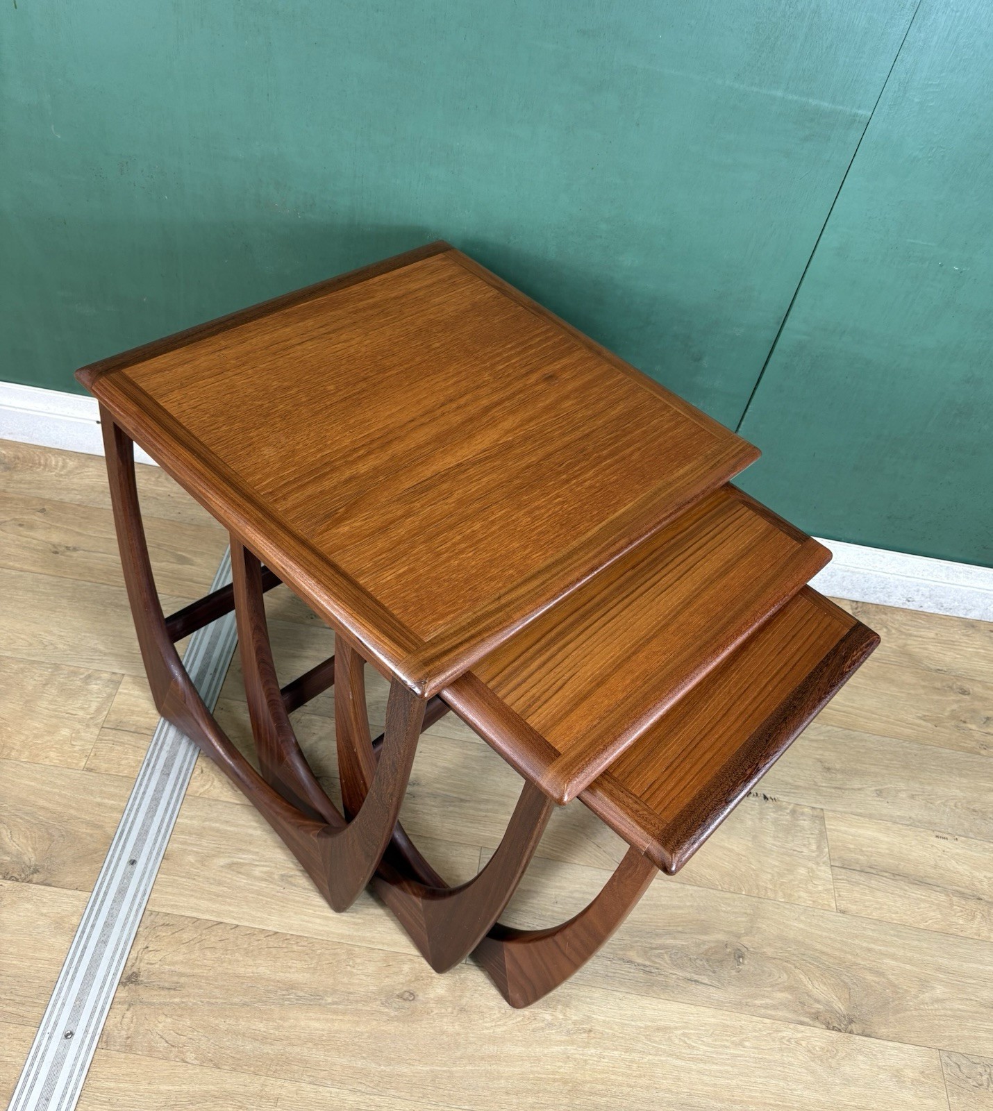 Retro Vintage Mid Century Teak G Plan Astro Nest Of Tables