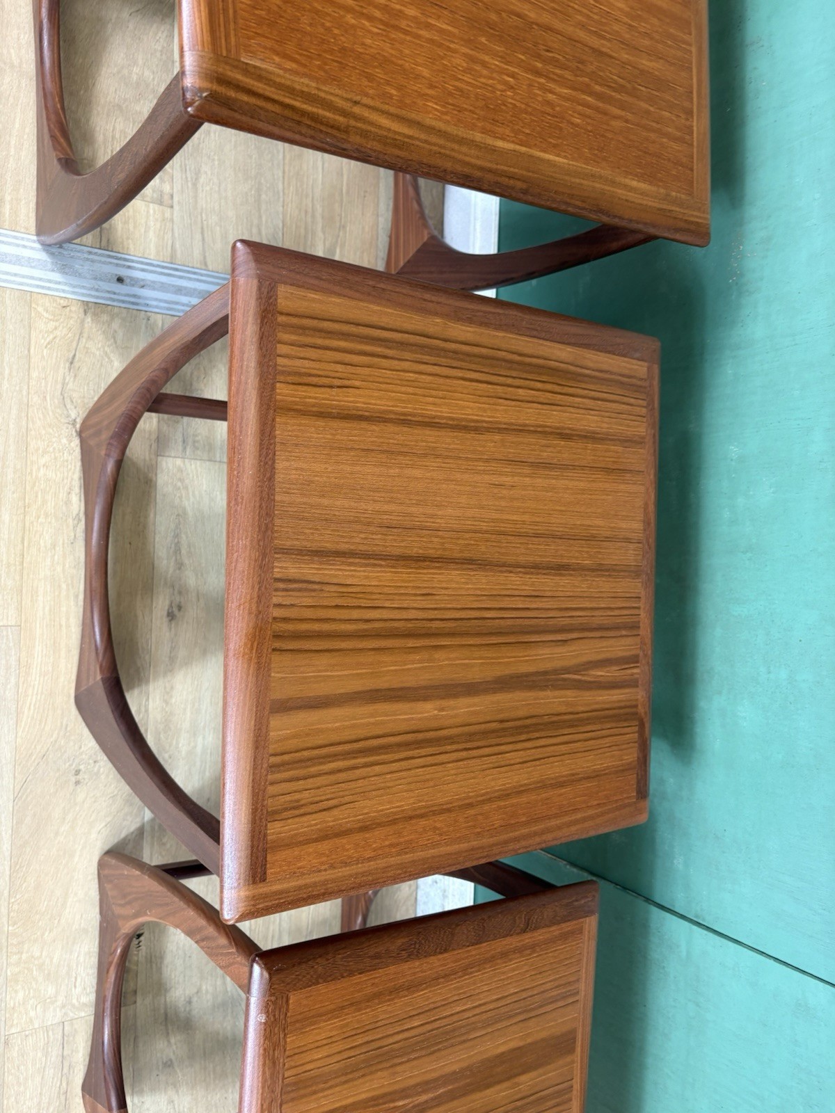 Retro Vintage Mid Century Teak G Plan Astro Nest Of Tables