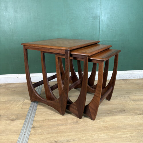 Retro Vintage Mid Century Teak G Plan Astro Nest Of Tables