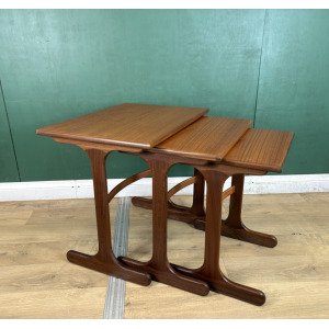 Retro Vintage Mid Century Teak G Plan Fresco Nest Of Tables
