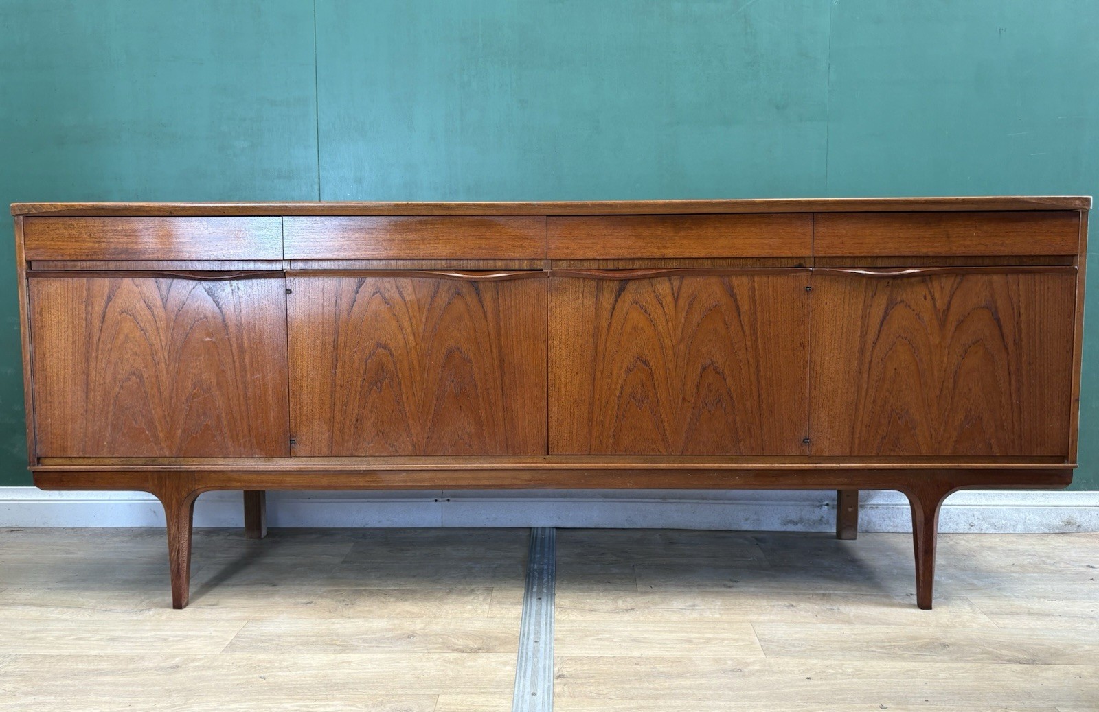 Retro Vintage Mid Century Teak Sideboard By Austin Suite-Courier