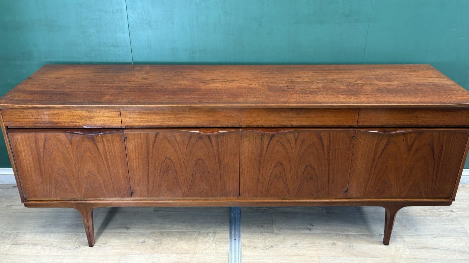 Retro Vintage Mid Century Teak Sideboard By Austin Suite-Courier
