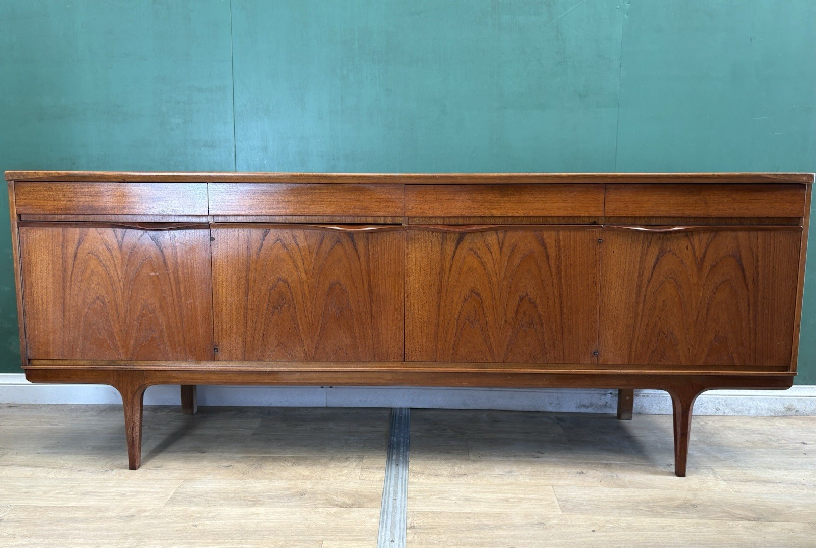 Retro Vintage Mid Century Teak Sideboard By Austin Suite-Courier