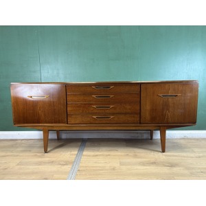 Retro Vintage Mid Century Teak Sideboard By Jentique Furniture-Courier