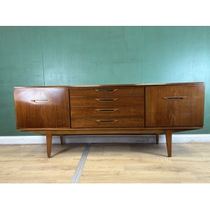 Retro Vintage Mid Century Teak Sideboard By Jentique Furniture-Courier