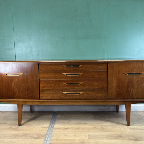 Retro Vintage Mid Century Teak Sideboard By Jentique Furniture-Courier