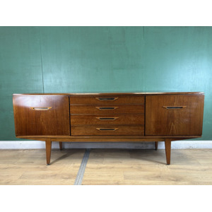 Retro Vintage Mid Century Teak Sideboard By Jentique Furniture-Courier