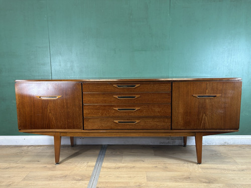Retro Vintage Mid Century Teak Sideboard By Jentique Furniture-Courier