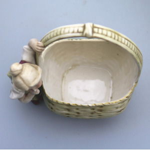 Antique Art Nouveau continental novelty porcelain Royal Dux Figural Vase C.1900