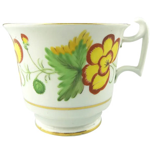 An unusual antique Georgian Spode porcelain hand-painted Coffee Cup C.1810+