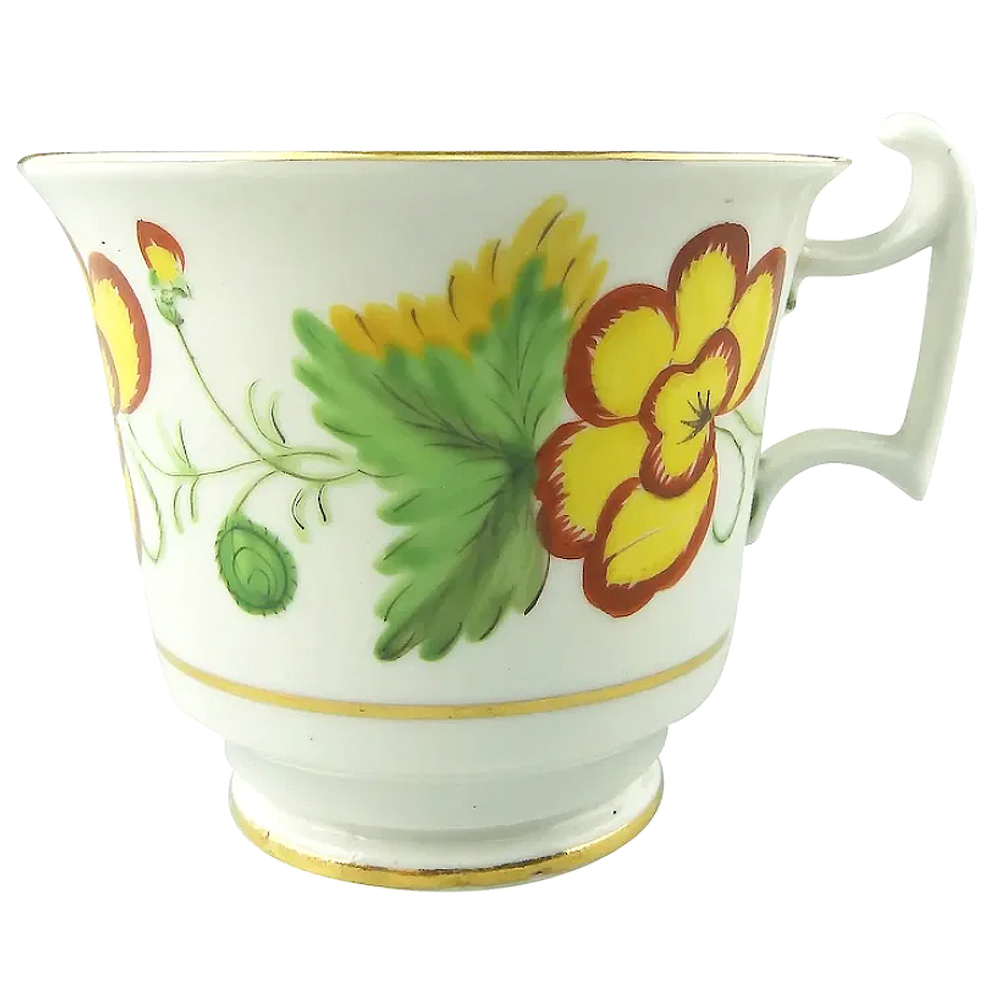An unusual antique Georgian Spode porcelain hand-painted Coffee Cup C.1810+