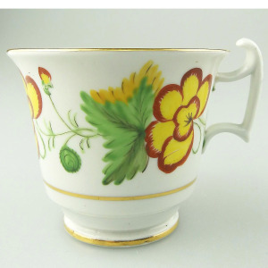 An unusual antique Georgian Spode porcelain hand-painted Coffee Cup C.1810+