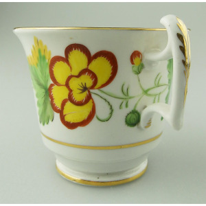 An unusual antique Georgian Spode porcelain hand-painted Coffee Cup C.1810+