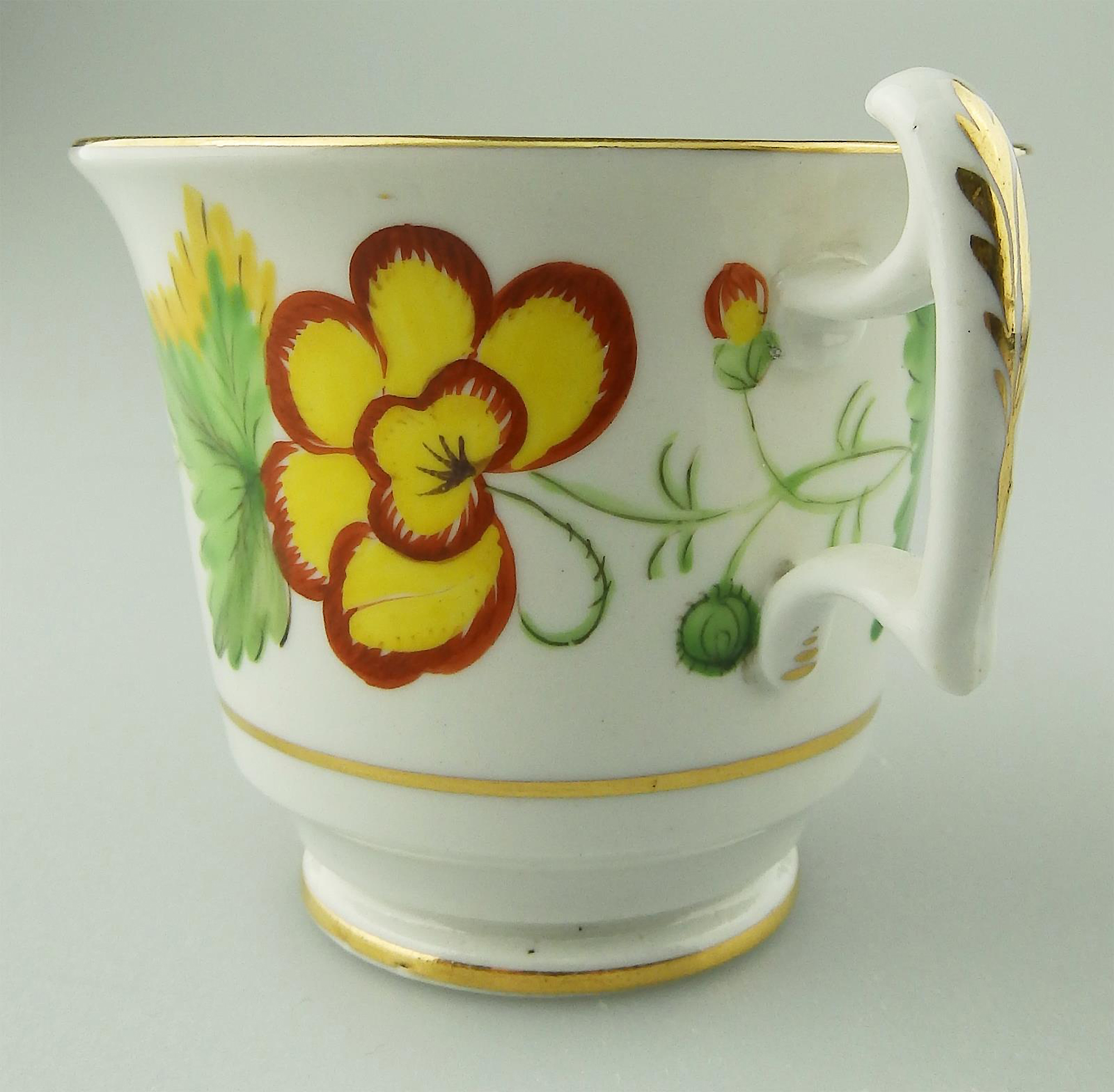 An unusual antique Georgian Spode porcelain hand-painted Coffee Cup C.1810+
