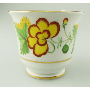 An unusual antique Georgian Spode porcelain hand-painted Coffee Cup C.1810+