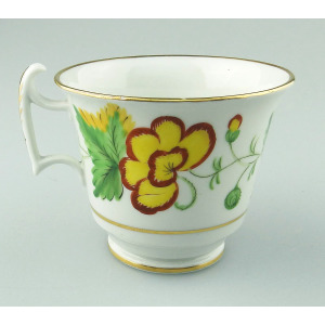 An unusual antique Georgian Spode porcelain hand-painted Coffee Cup C.1810+