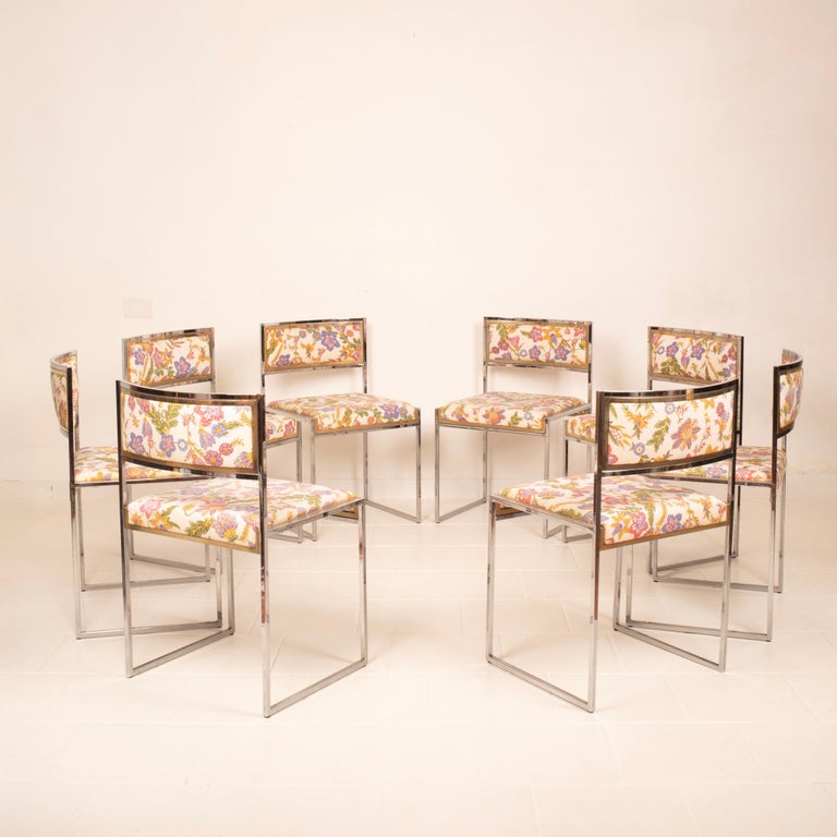 "SQ-AL" chairs by Willy Rizzo for Maison Willy Rizzo 1970