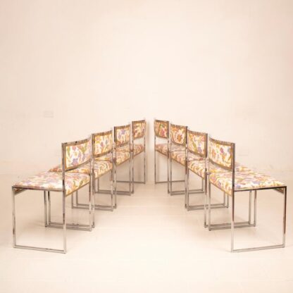 "SQ-AL" chairs by Willy Rizzo for Maison Willy Rizzo 1970
