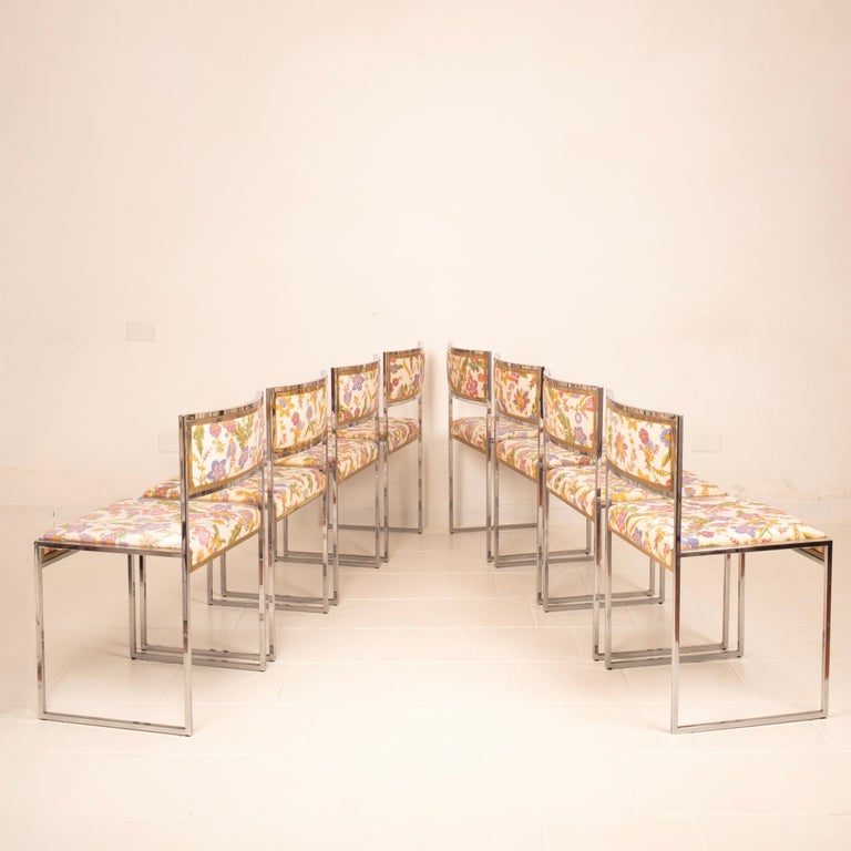"SQ-AL" chairs by Willy Rizzo for Maison Willy Rizzo 1970