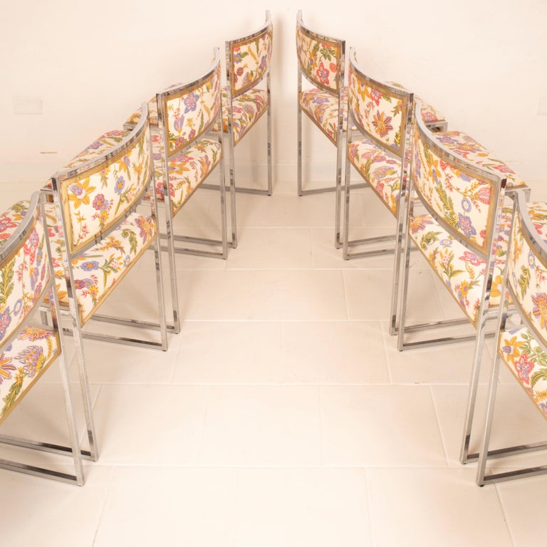 "SQ-AL" chairs by Willy Rizzo for Maison Willy Rizzo 1970