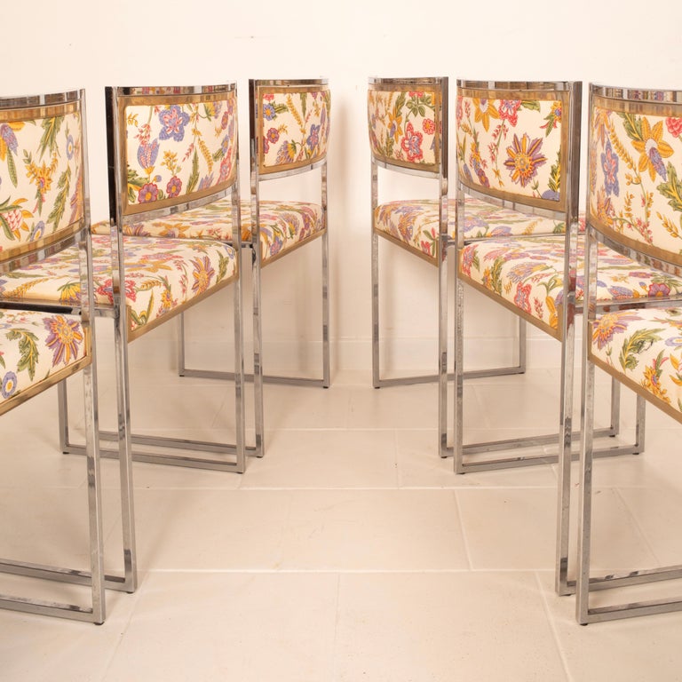 "SQ-AL" chairs by Willy Rizzo for Maison Willy Rizzo 1970