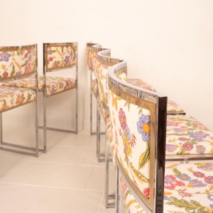 "SQ-AL" chairs by Willy Rizzo for Maison Willy Rizzo 1970