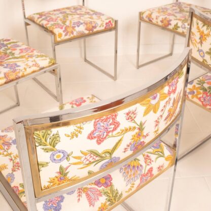 "SQ-AL" chairs by Willy Rizzo for Maison Willy Rizzo 1970