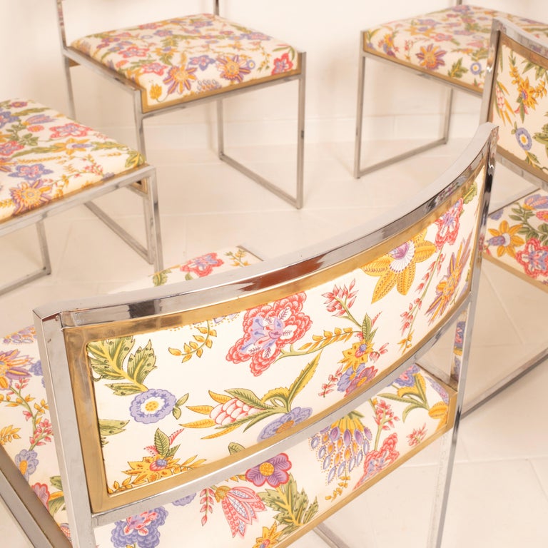"SQ-AL" chairs by Willy Rizzo for Maison Willy Rizzo 1970